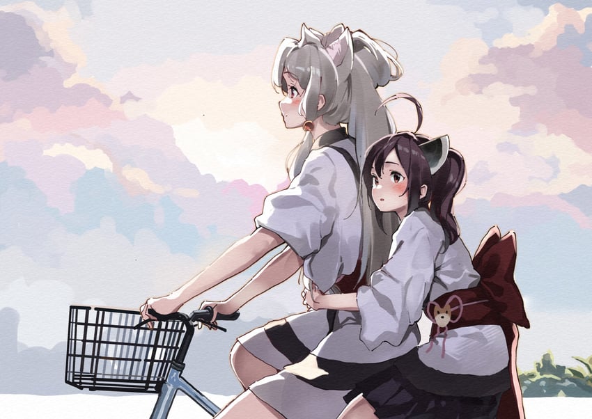 touhoku kiritan and touhoku itako (voiceroid) drawn by lamb_(hitsujiniku)