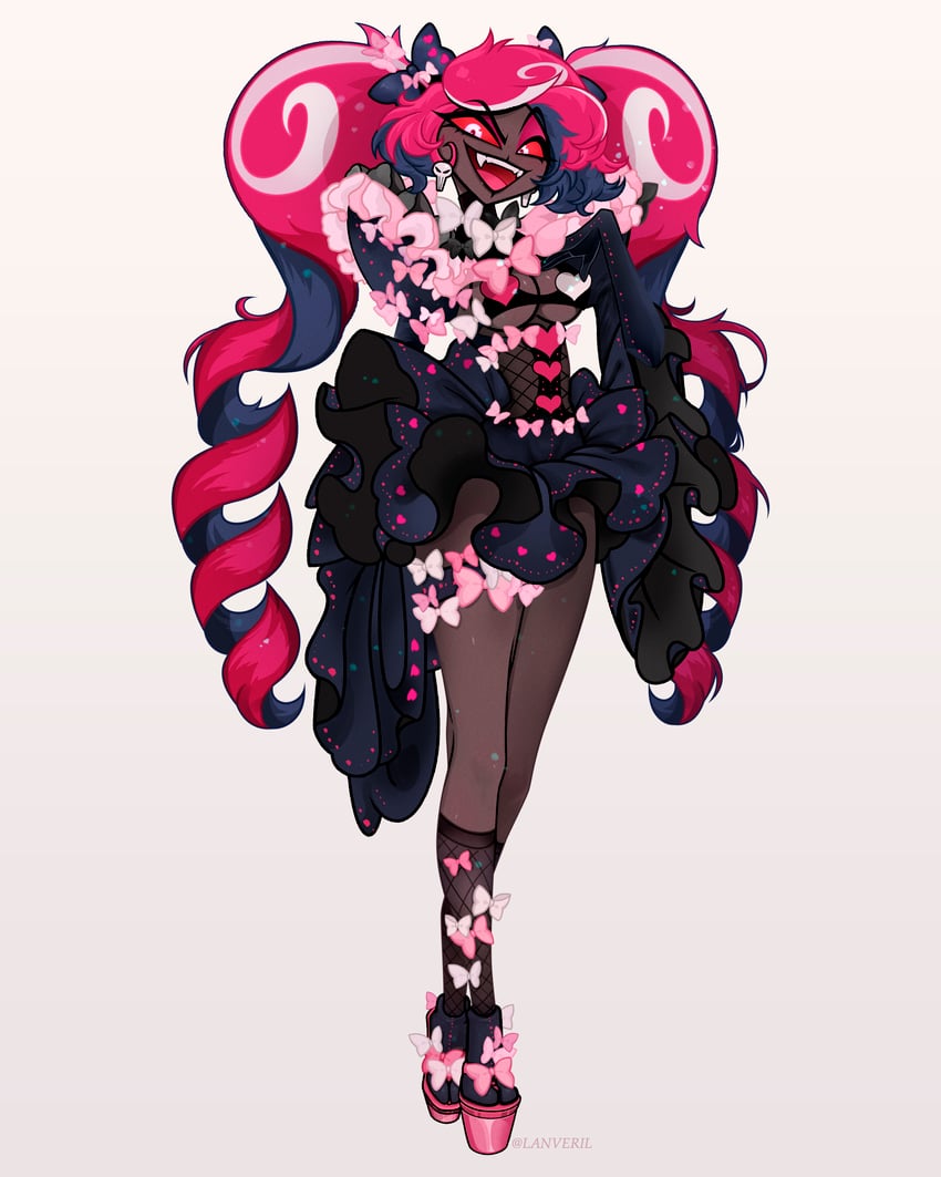 velvette (hazbin hotel) drawn by lanveril