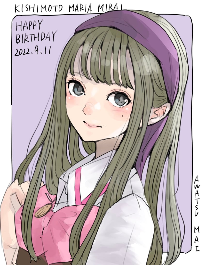 kishimoto maria mirai and awatsu mai (real life and 1 more) drawn by sally_(allogkk)