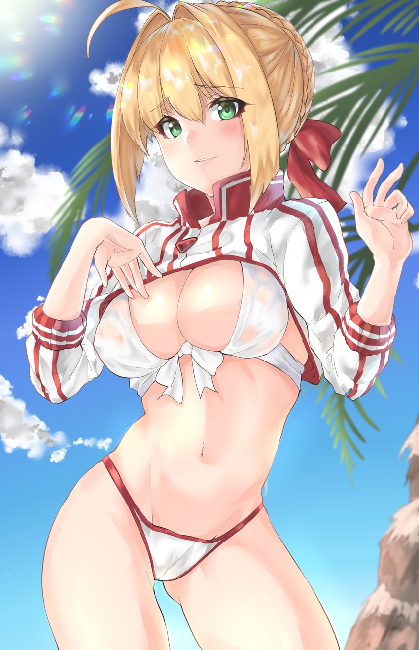 artoria pendragon, nero claudius, and mysterious heroine xx (fate and 2 more) drawn by shignonpencil