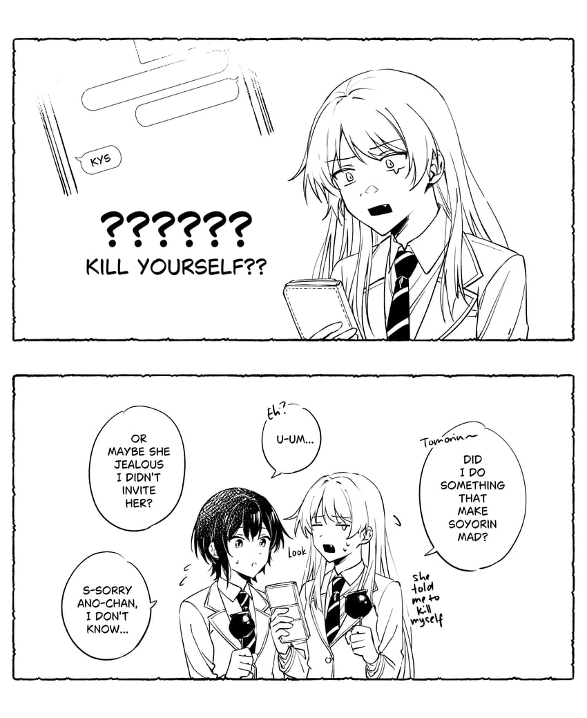 chihaya anon and takamatsu tomori (bang dream! and 1 more) drawn by thea01010