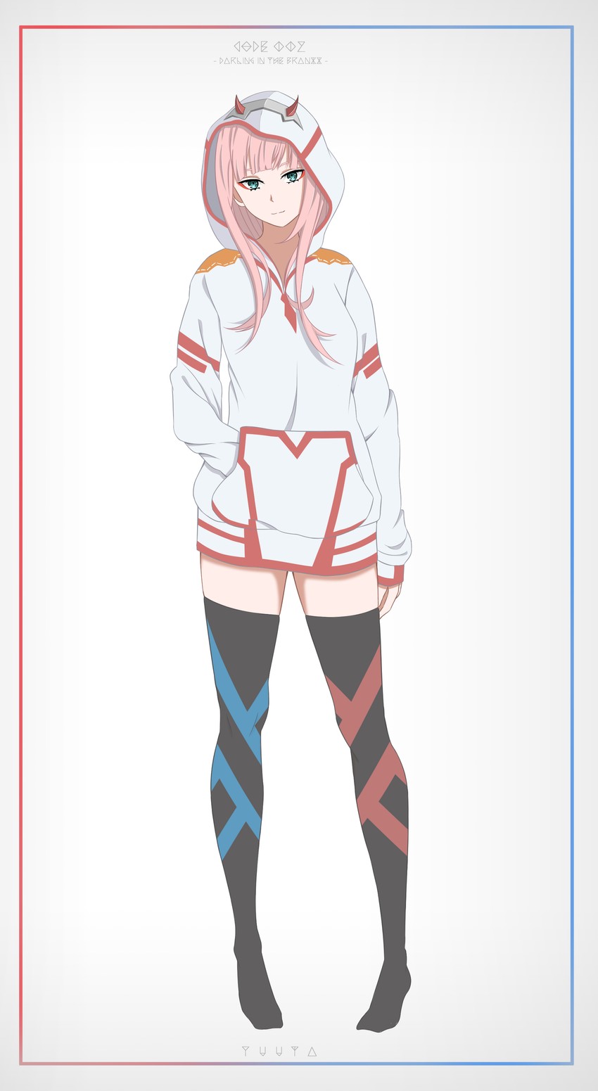 zero two (darling in the franxx) drawn by yuuta_(yuuta0312)