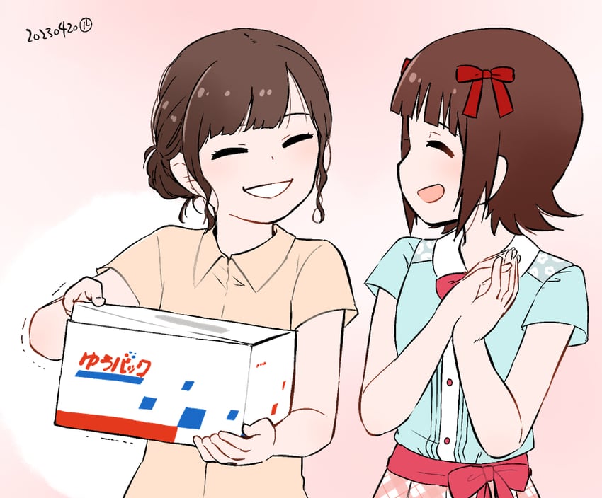 amami haruka and nakamura eriko (idolmaster and 1 more) drawn by nagian
