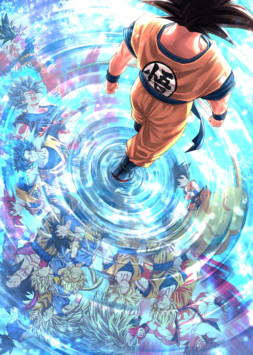 son goku (dragon ball and 3 more) drawn by mattari_illust