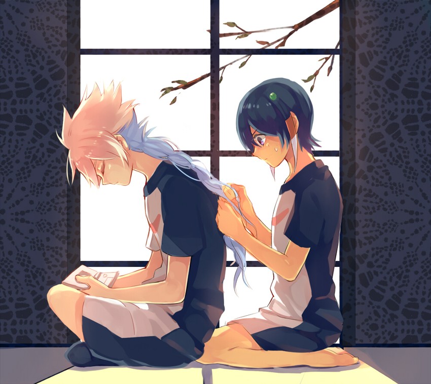 hakuryuu and shuu (inazuma eleven and 1 more) drawn by ricebutton