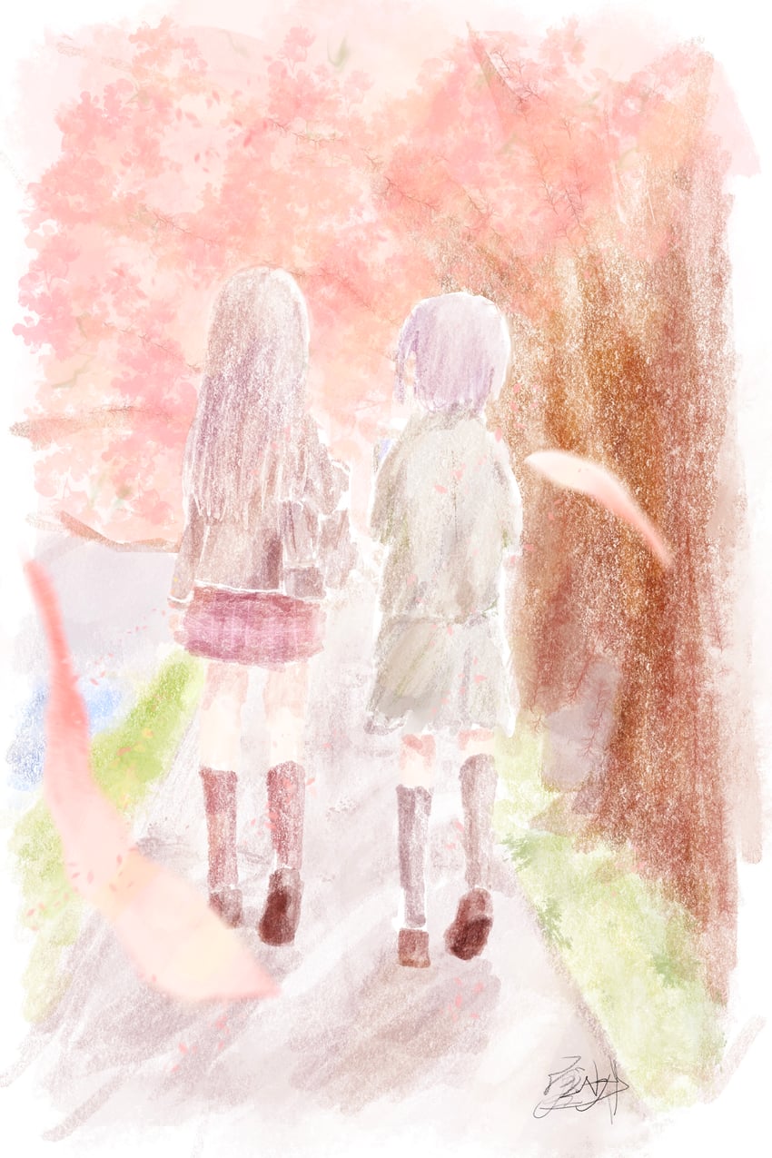 shiina taki and takamatsu tomori (bang dream! and 1 more) drawn by keyun