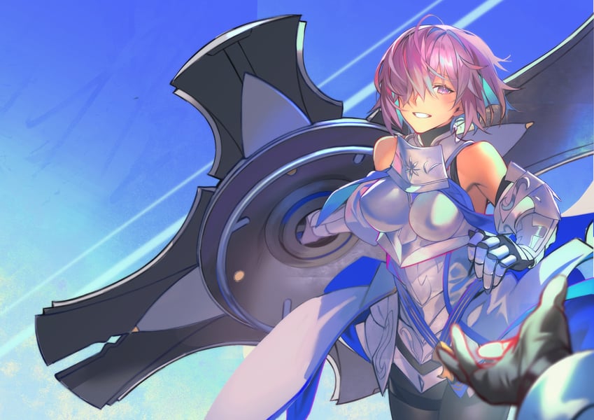 mash kyrielight (fate and 1 more) drawn by hiro_(hirohiro_gorira)