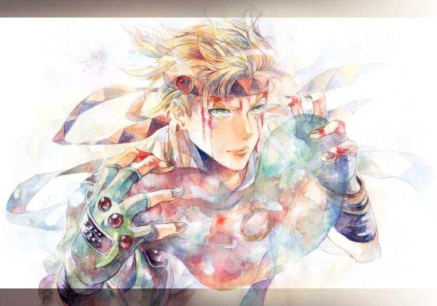 caesar anthonio zeppeli (jojo no kimyou na bouken and 1 more) drawn by hinoe_(right-hnxx03)