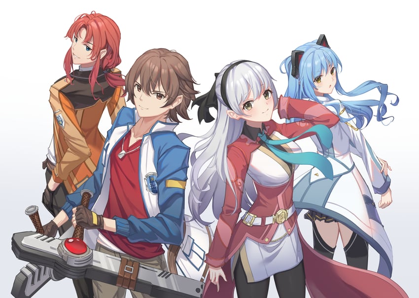 tio plato, elie macdowell, lloyd bannings, and randolph orlando (eiyuu densetsu and 2 more) drawn by al_guang