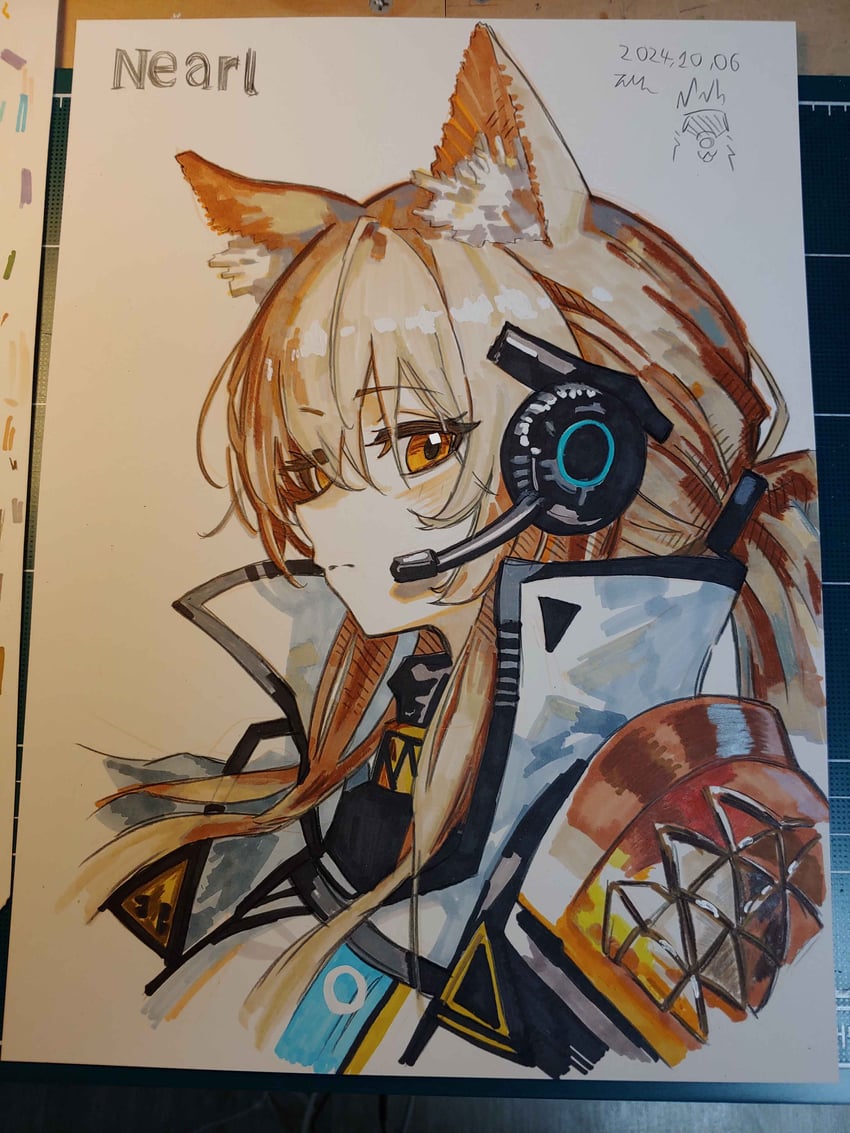 nearl and nearl the radiant knight (arknights) drawn by stupid_duran