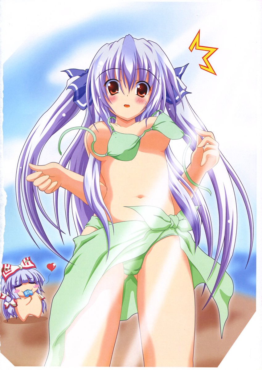 fujiwara no mokou and kamishirasawa keine (touhou) drawn by marimo_(artist)