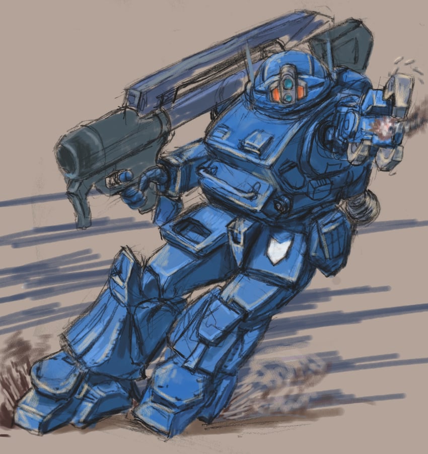 strikedog (soukou kihei votoms) drawn by ickkow