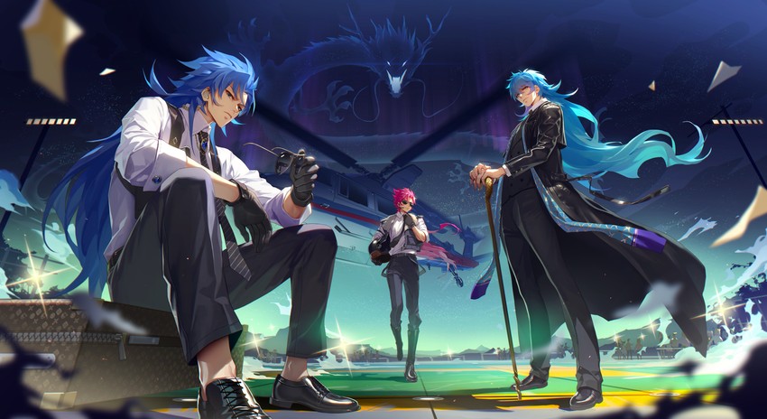 gemini kanon, poseidon, and scylla eo (saint seiya and 2 more) drawn by rekaerb_maerd