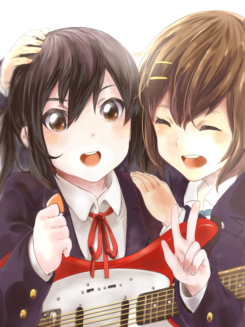 nakano azusa and hirasawa yui (k-on!) drawn by kanau