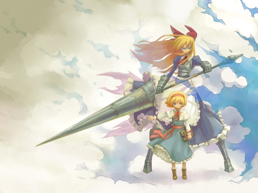 alice margatroid, shanghai doll, and goliath doll (touhou) drawn by huu00
