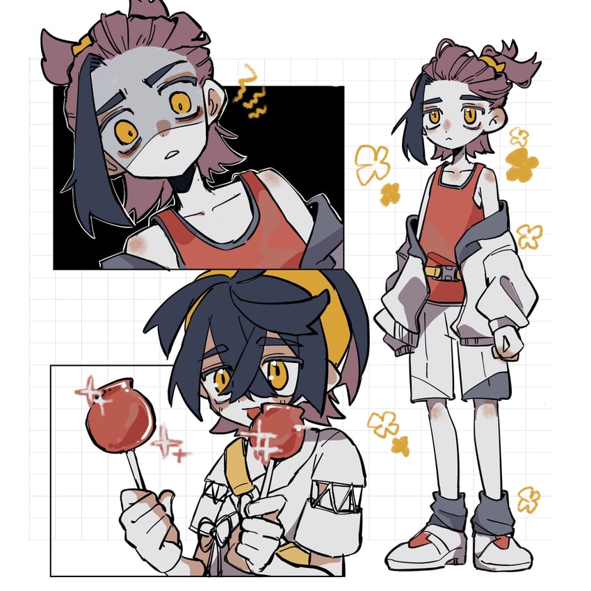 kieran (pokemon and 1 more) drawn by age_toufu