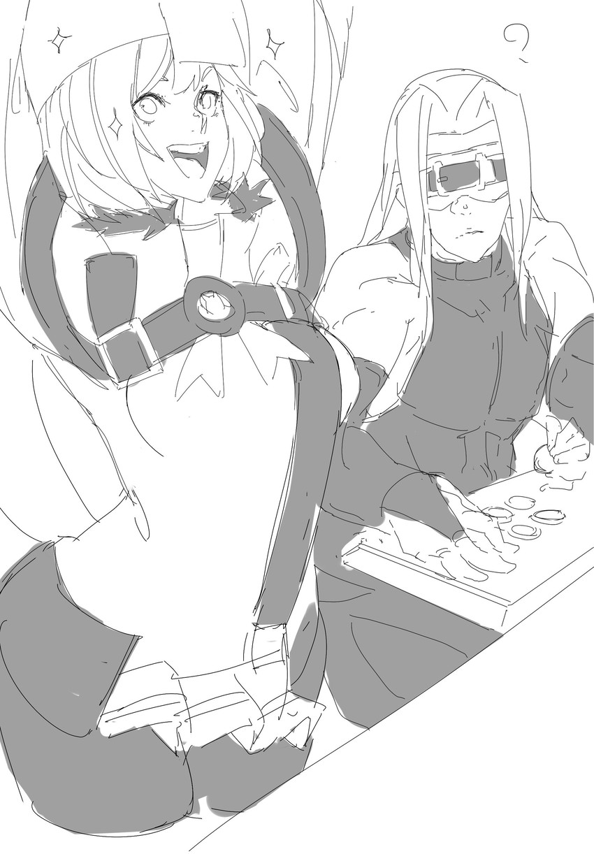 millia rage and zato-1 (guilty gear and 2 more) drawn by unizama