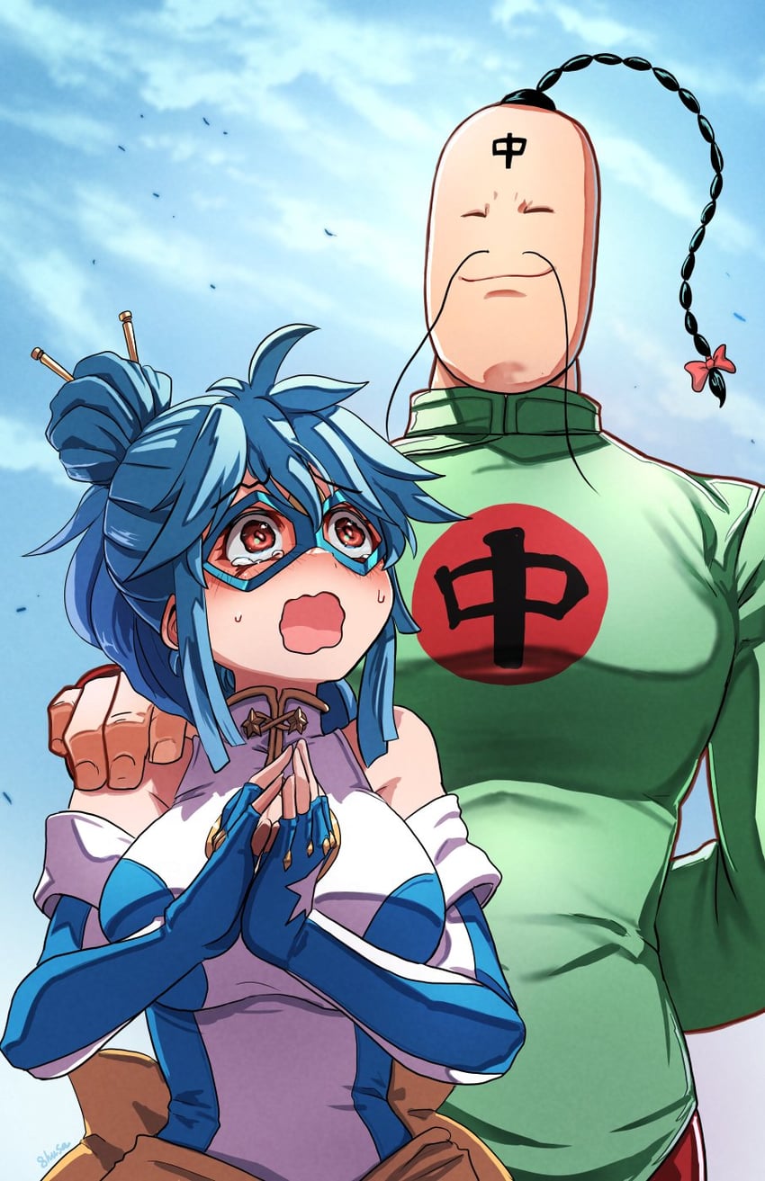 ramenman and kamen ramen (kinnikuman and 1 more) drawn by fujioka_yatsufusa