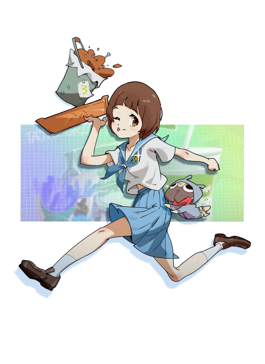 mankanshoku mako and guts (kill la kill) drawn by luoxuan_dazhuang_ji