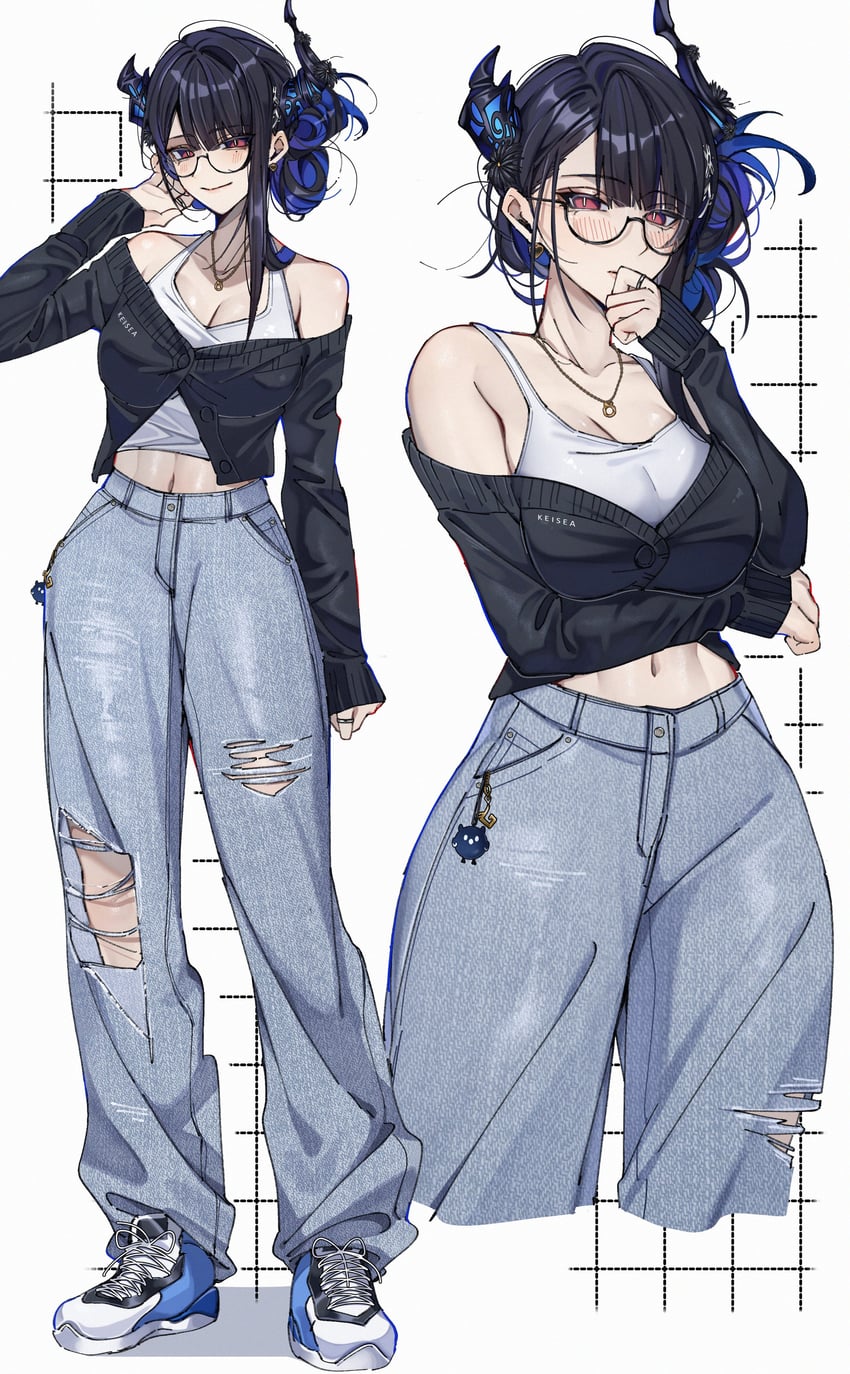 nerissa ravencroft and jailbird (hololive and 1 more) drawn by keisea