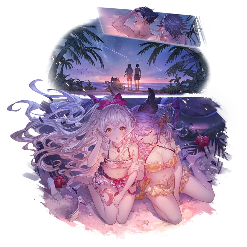 medusa, satyr, nezha, and baal (granblue fantasy) drawn by minaba_hideo