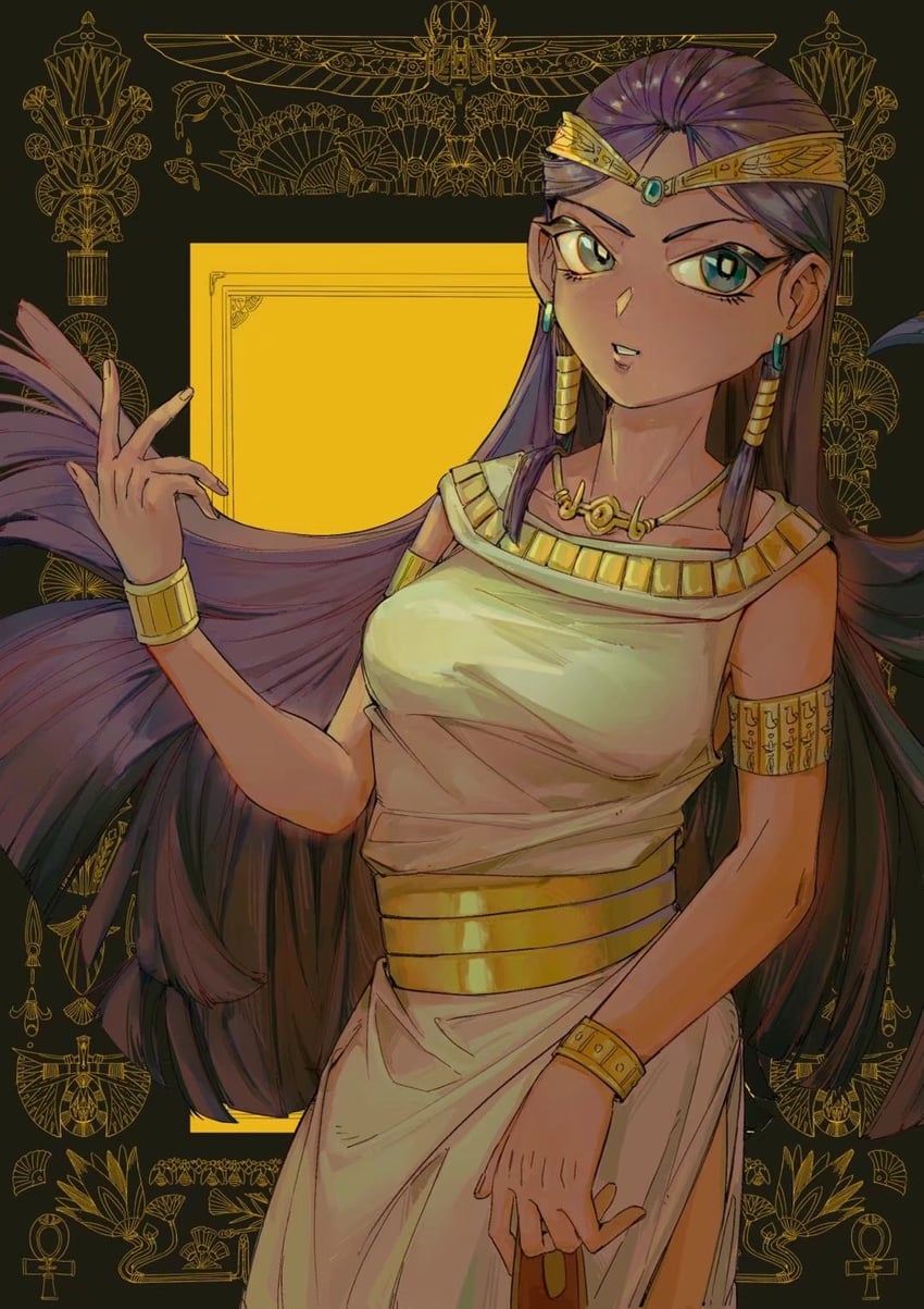 ishizu ishtar (yu-gi-oh! and 1 more) drawn by wenle902