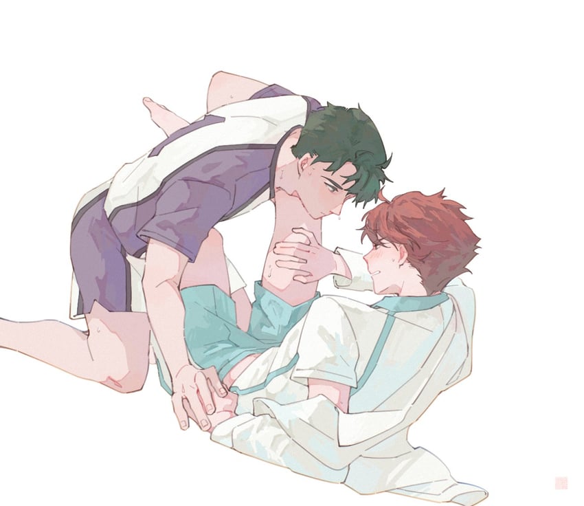 oikawa tooru and ushijima wakatoshi (haikyuu!!) drawn by mgt_85363