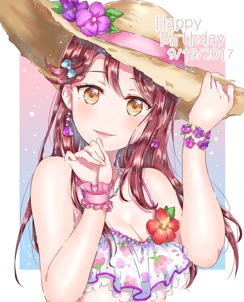sakurauchi riko (love live! and 1 more) drawn by kaisou_(0731waka)