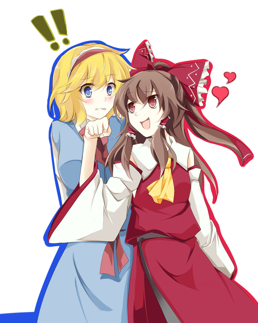 Hakurei Reimu And Alice Margatroid Touhou Drawn By Faech Danbooru