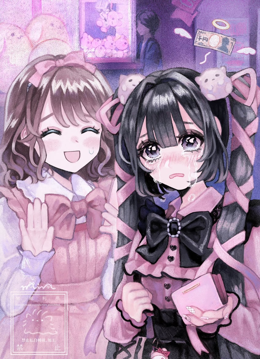my melody, akiyama syu, and amanogawa himeno (original and 2 more) drawn by min_(mts2314)