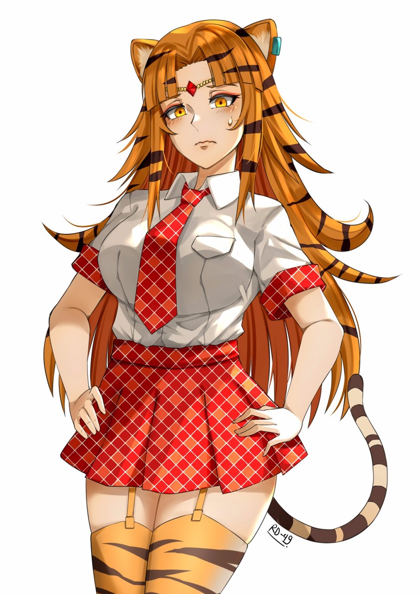 tiger and nara haramaung (nijisanji and 2 more) drawn by fadilah_r