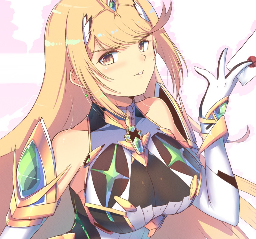 mythra (xenoblade chronicles and 2 more) drawn by cat_with_a_brush