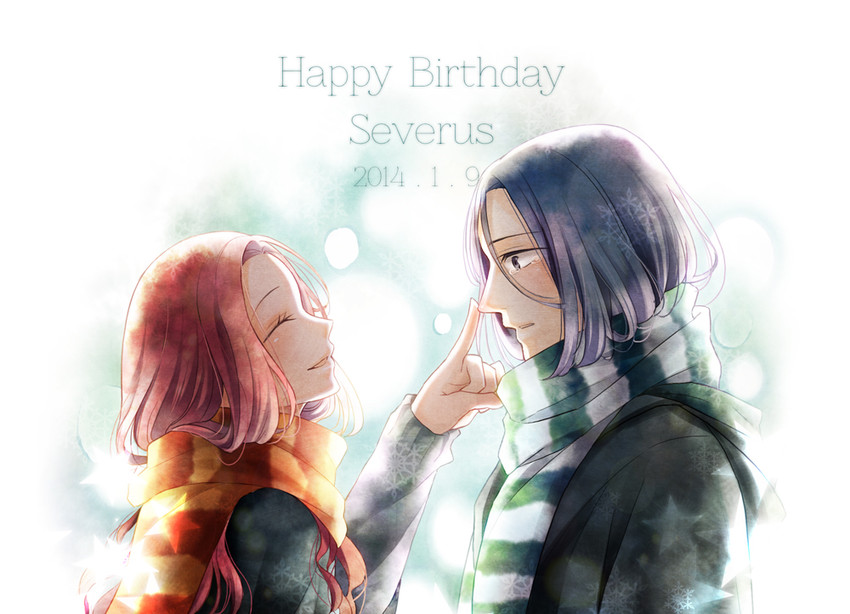 severus snape and lily evans (wizarding world and 1 more) drawn by jin_akhr