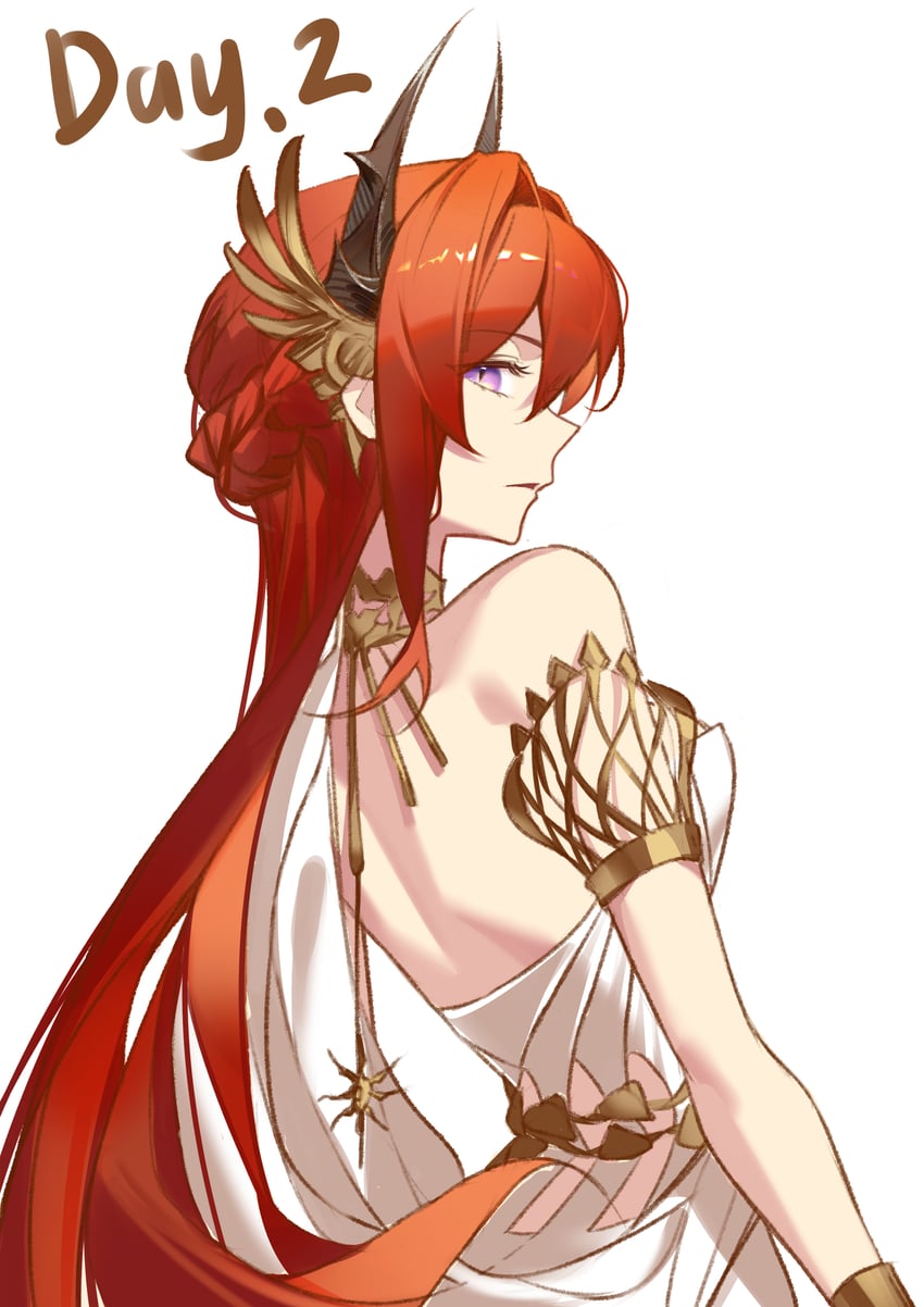 surtr (arknights and 1 more) drawn by sikadi_shigaoshou
