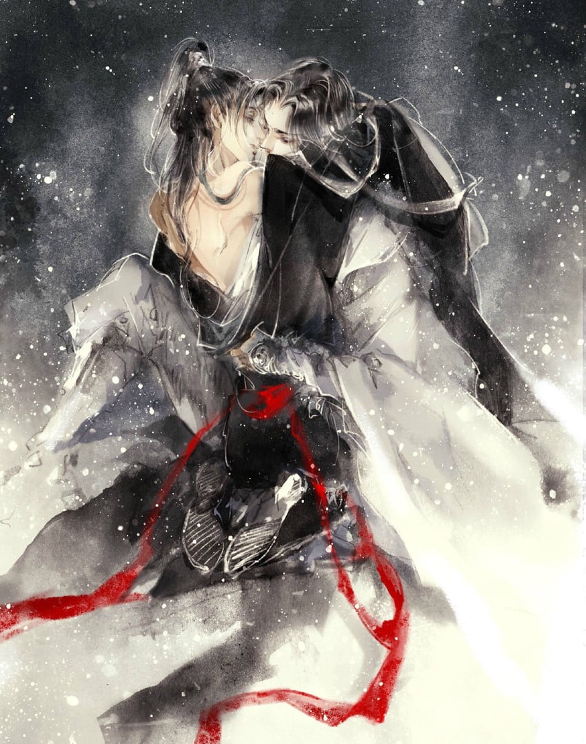 wei wuxian and lan wangji (modao zushi) drawn by kcllzas163