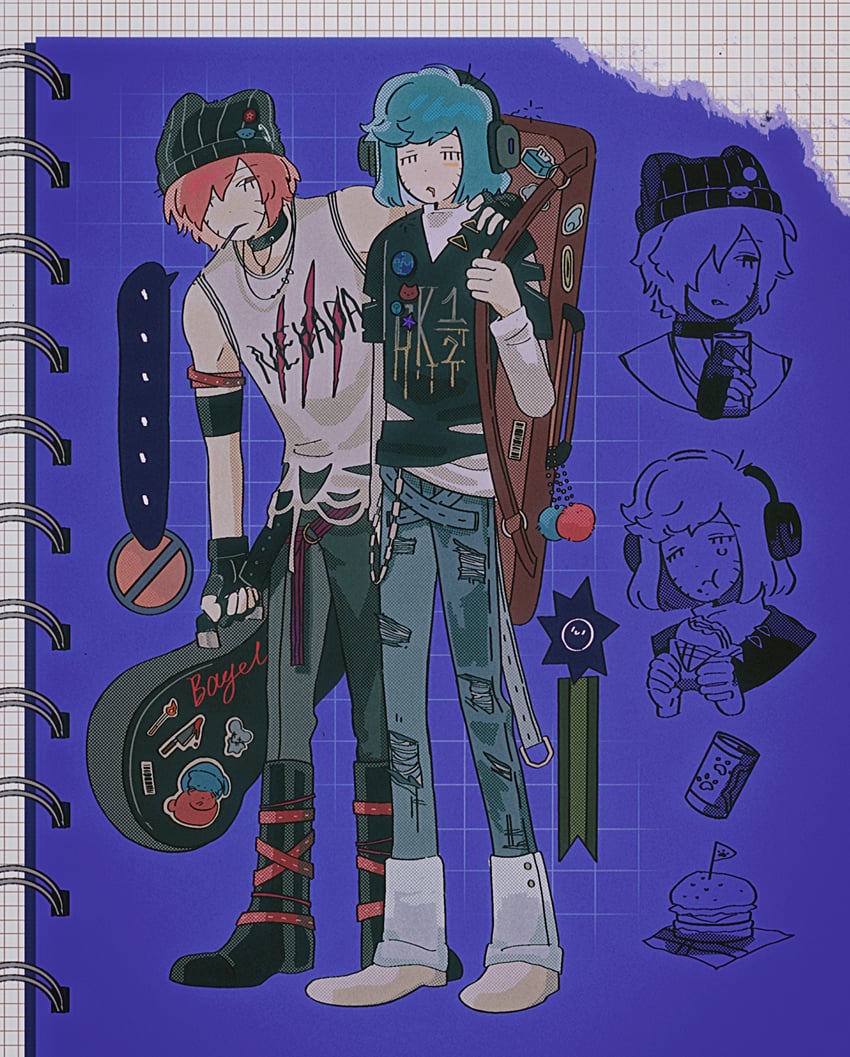 nyon and nyen (randal's friends) drawn by bagel_(xinjinjumin900341874831)