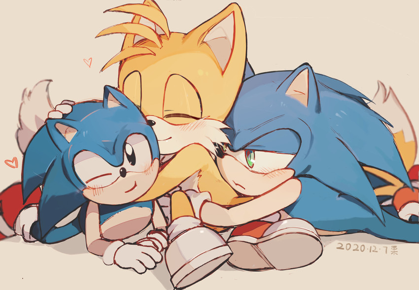 sonic the hedgehog, tails, and classic sonic (sonic and 1 more) drawn by c52278