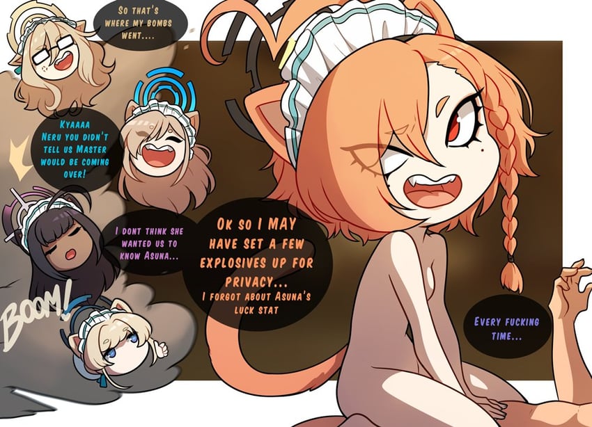 sensei, asuna, toki, karin, neru, and 1 more (blue archive) drawn by kinkymation