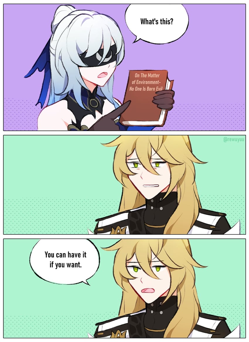 jingliu and luocha (honkai and 1 more) drawn by rewuyuu