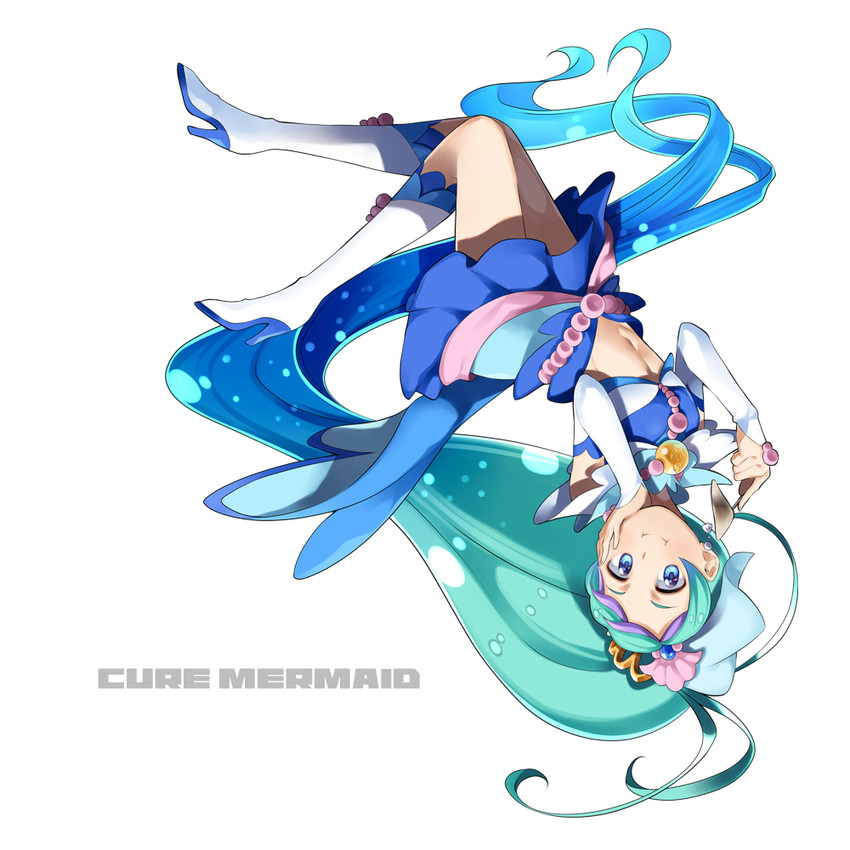 kaidou minami and cure mermaid (precure and 1 more) drawn by yuuzii