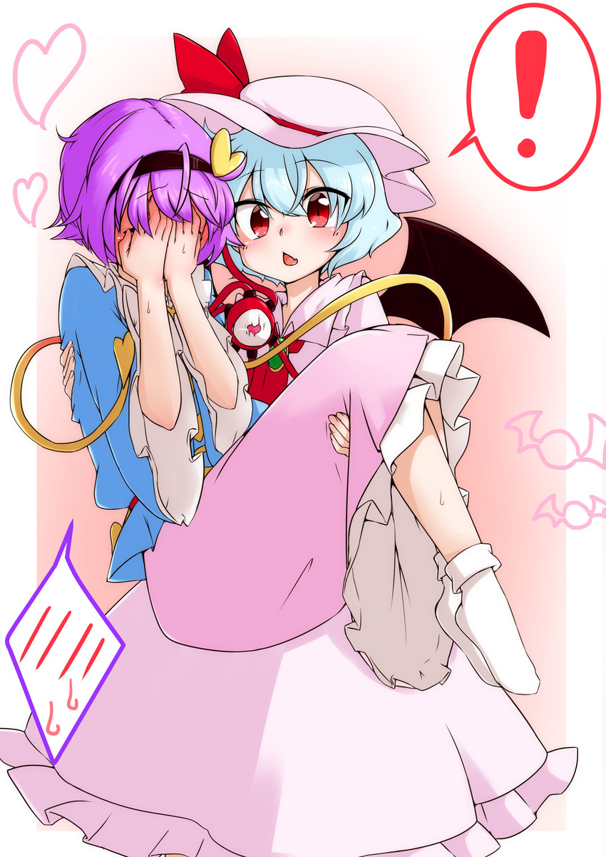 remilia scarlet and komeiji satori (touhou) drawn by kameyan