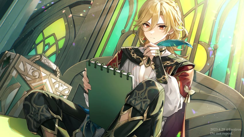 kaveh (genshin impact) drawn by amaichi_esora