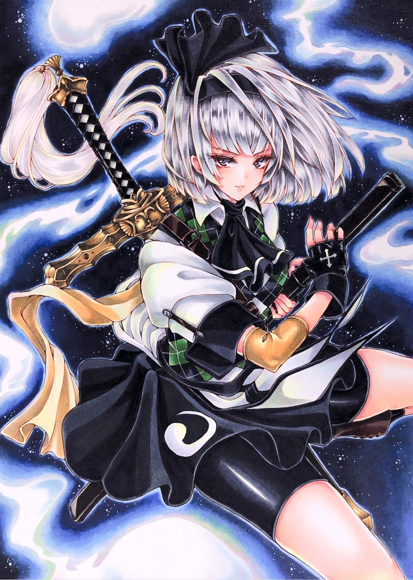 konpaku youmu (touhou and 1 more) drawn by mktr_(princess_mktr)