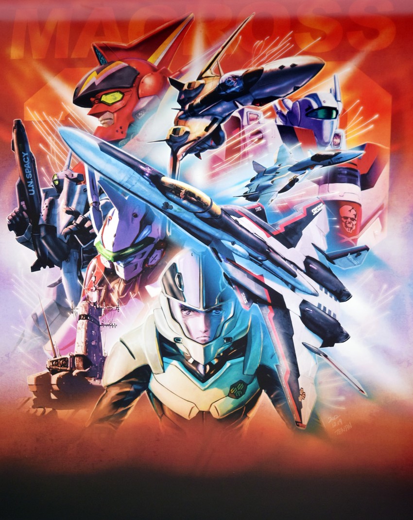 vf-1, sdf-1, vf-25, vf-1s, yf-19, and 7 more (macross and 9 more) drawn by tenjin_hidetaka
