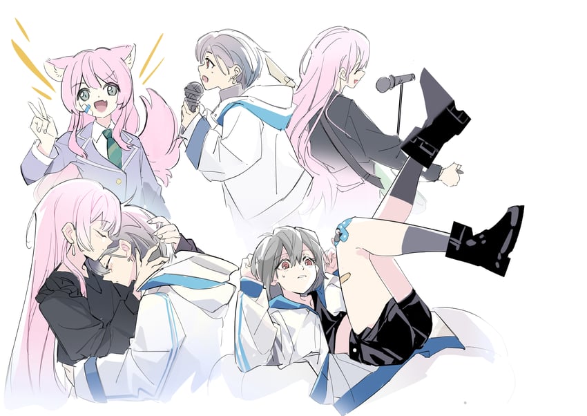 chihaya anon and takamatsu tomori (bang dream! and 1 more) drawn by jhon_trick