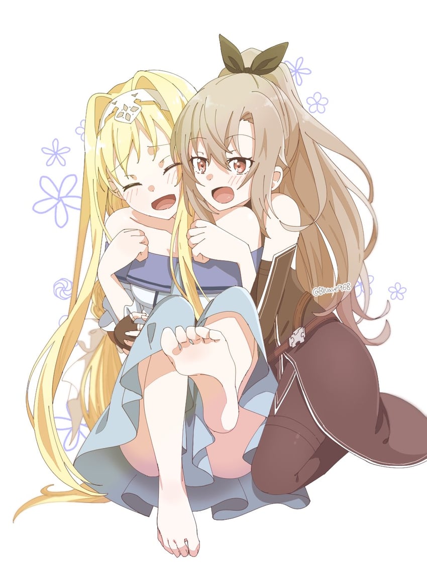 alice zuberg and eydis (sword art online and 1 more) drawn by bwave968