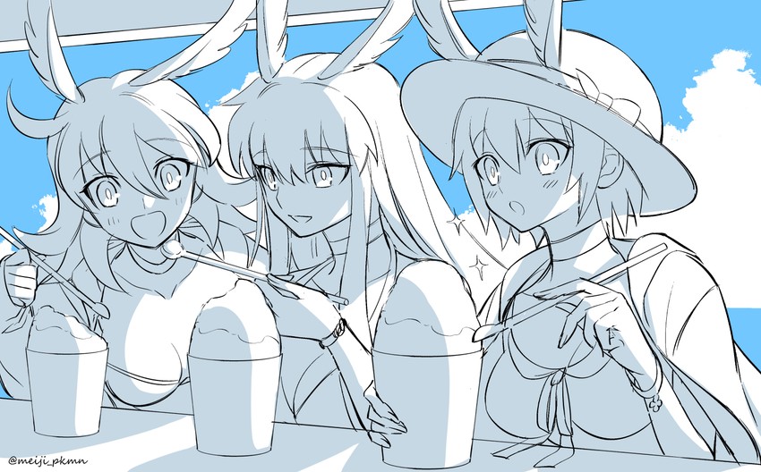 valkyrie, ortlinde, thrud, and hildr (fate and 1 more) drawn by meiji_ken