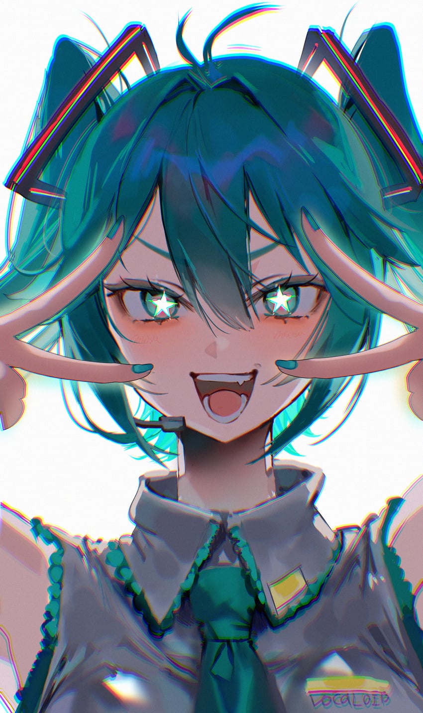hatsune miku (vocaloid and 1 more) drawn by misu_(miisuuu)