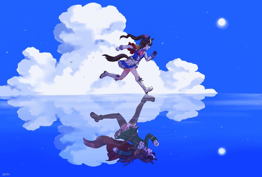tokai teio and symboli rudolf (umamusume) drawn by rio_(rio_067)