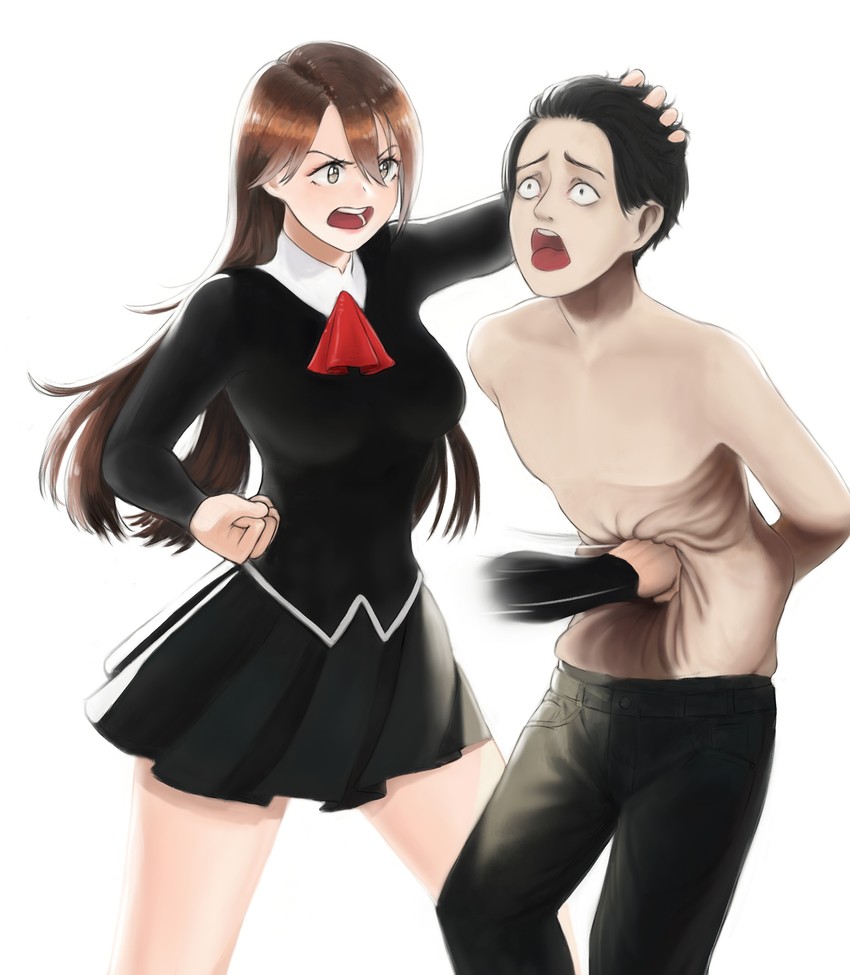black delmo and naomi (aika and 1 more) drawn by azelweien
